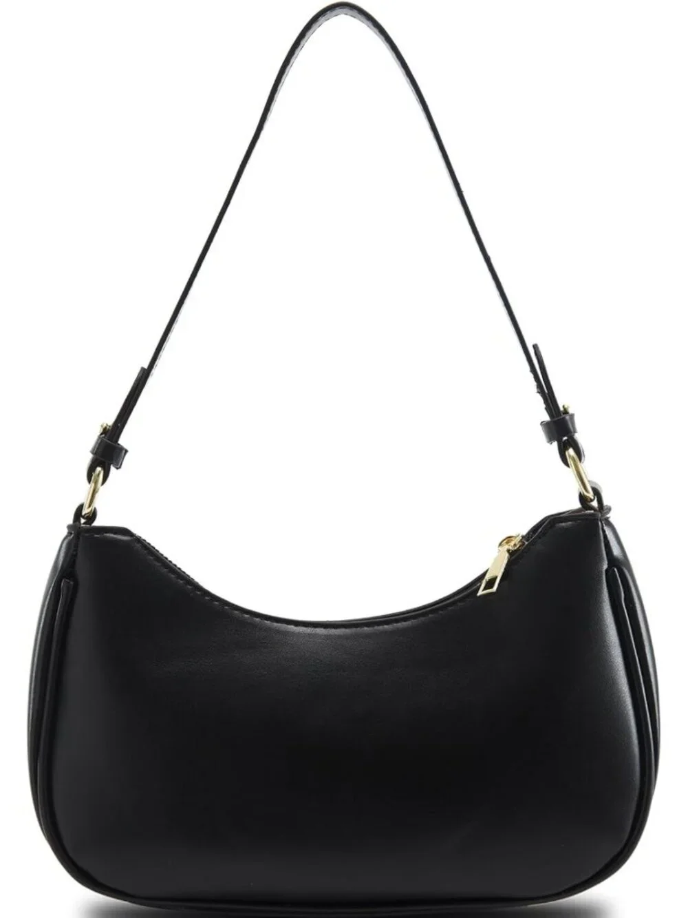 Trendy Y2K Hobo Shoulder Bag for Women - Vegan Leather Clutch with 2 Straps